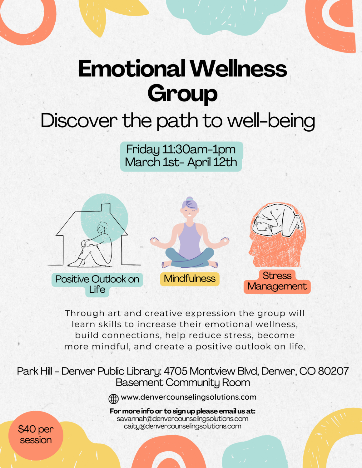 Emotional Wellness Art Therapy Group
